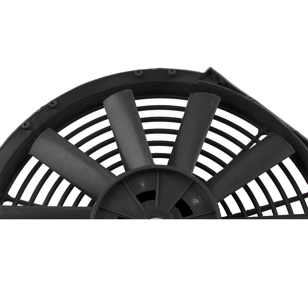 80W Universal Car High Power Pull Racing Electric Radiator 12V Engine Cooling Straight Blade Fan Kit Water Oil Cooler