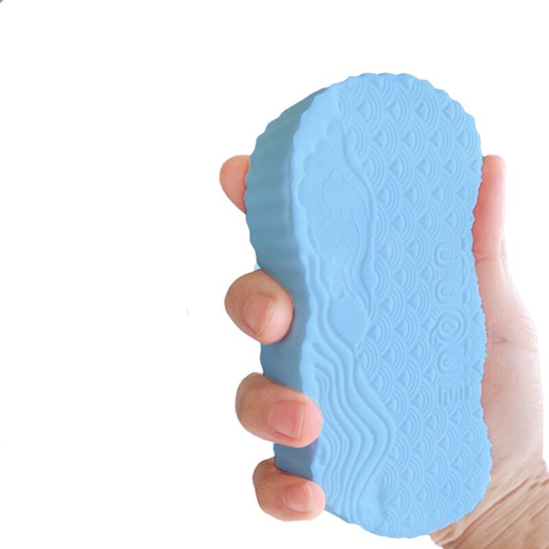 Magic Sponge Children Bath Sponge Body Dead Skin Remover Exfoliating Massager Cleaning Shower Brush Peeling Sponge: Blue