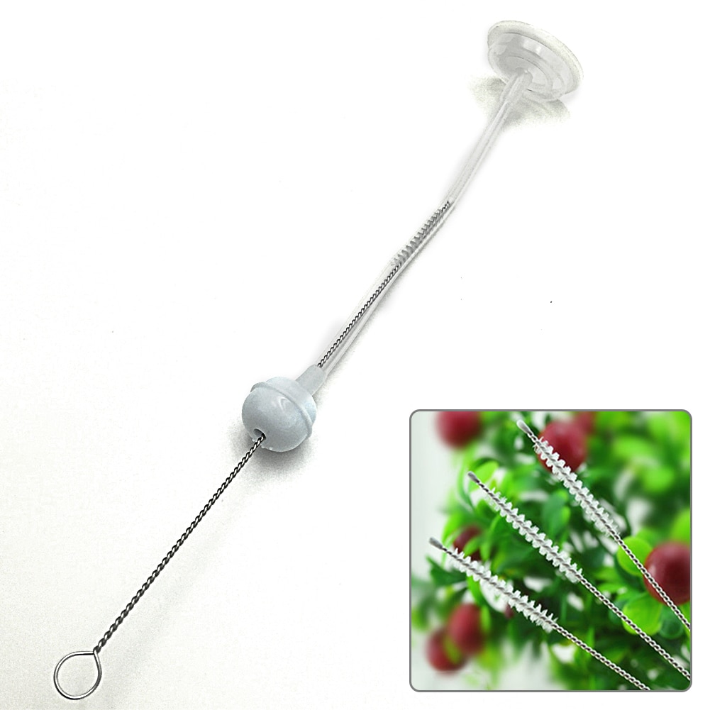 Cepillo de limpieza de biberones de acero inoxidable, tubo para beber, Pajita, limpiador de biberones, 5 unids/lote