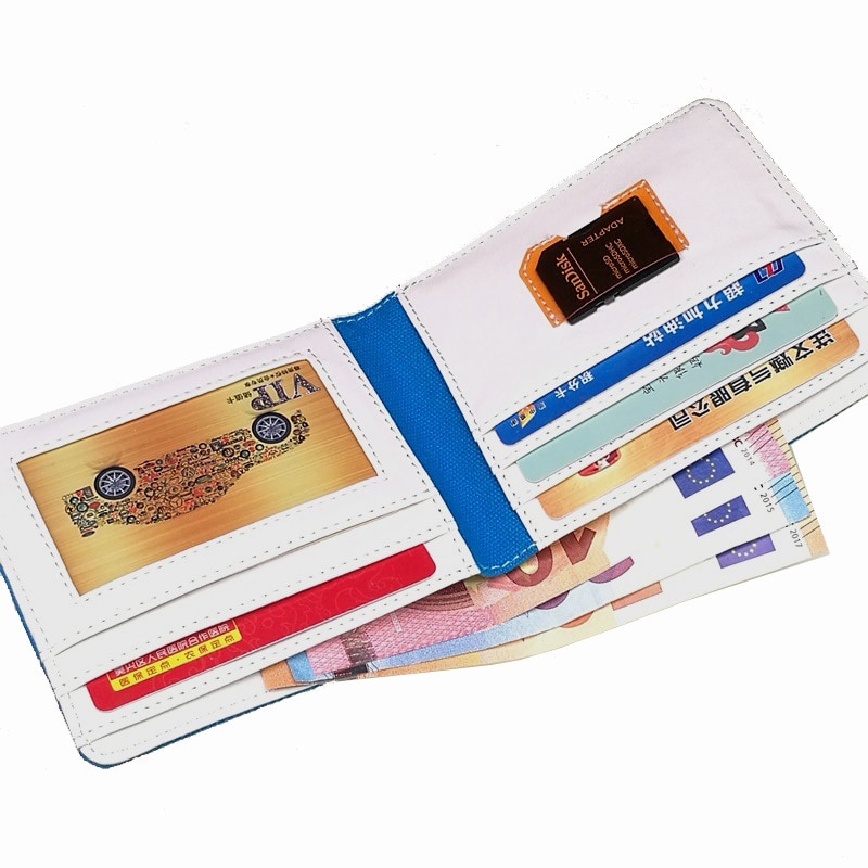 Dames heren unisex portemonnee handtas meisje jongen kort canvas munt id-sleuf casual student eenvoudig chique uniek