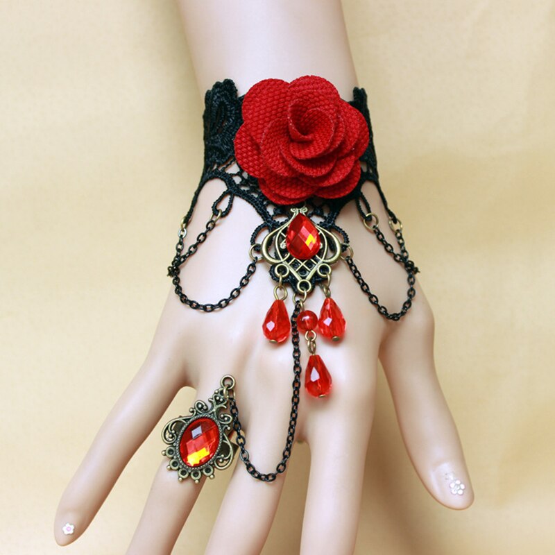 Bracelet Vintage Steampunk Gloves For WomenWrist Cuff Gear Lace Handwear Accessories Couple Bijoux: 6