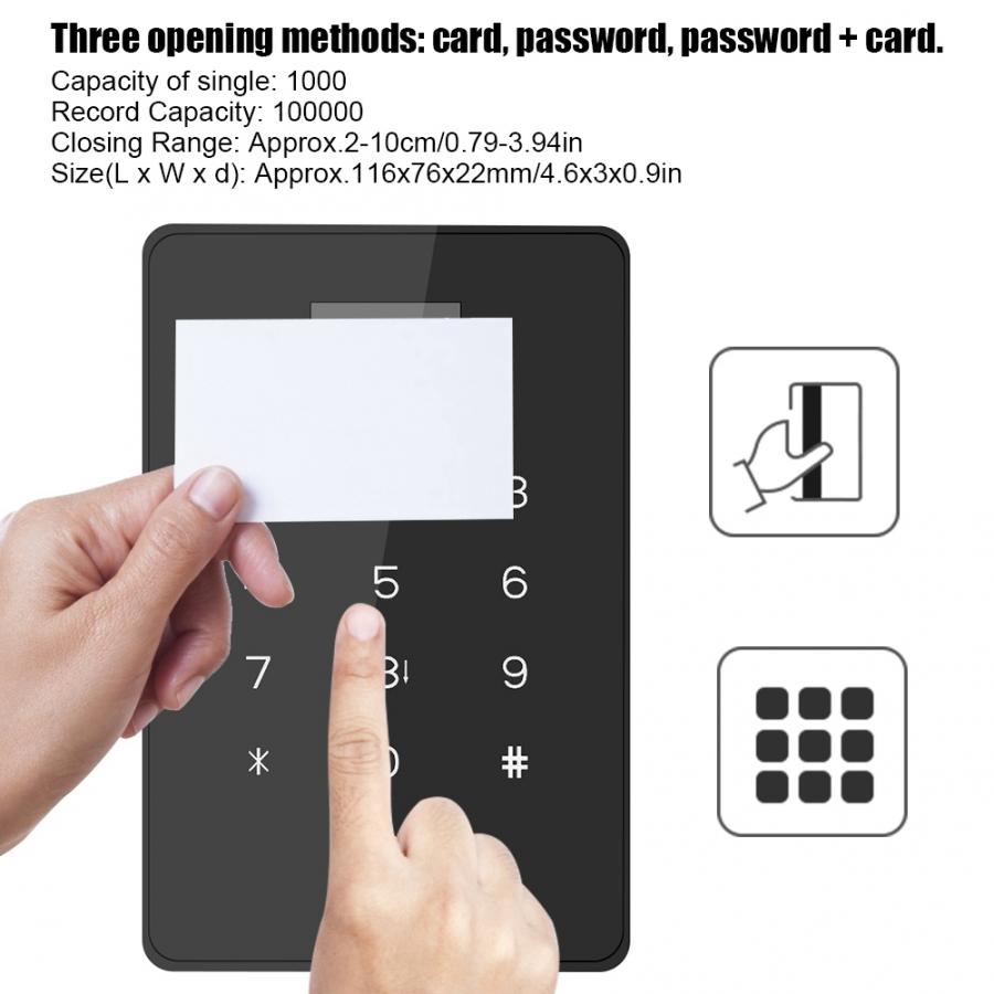 DC 12V 125KHz Touch Screen Password Card Door Access Control System with Single Entry Door Access Control Kits