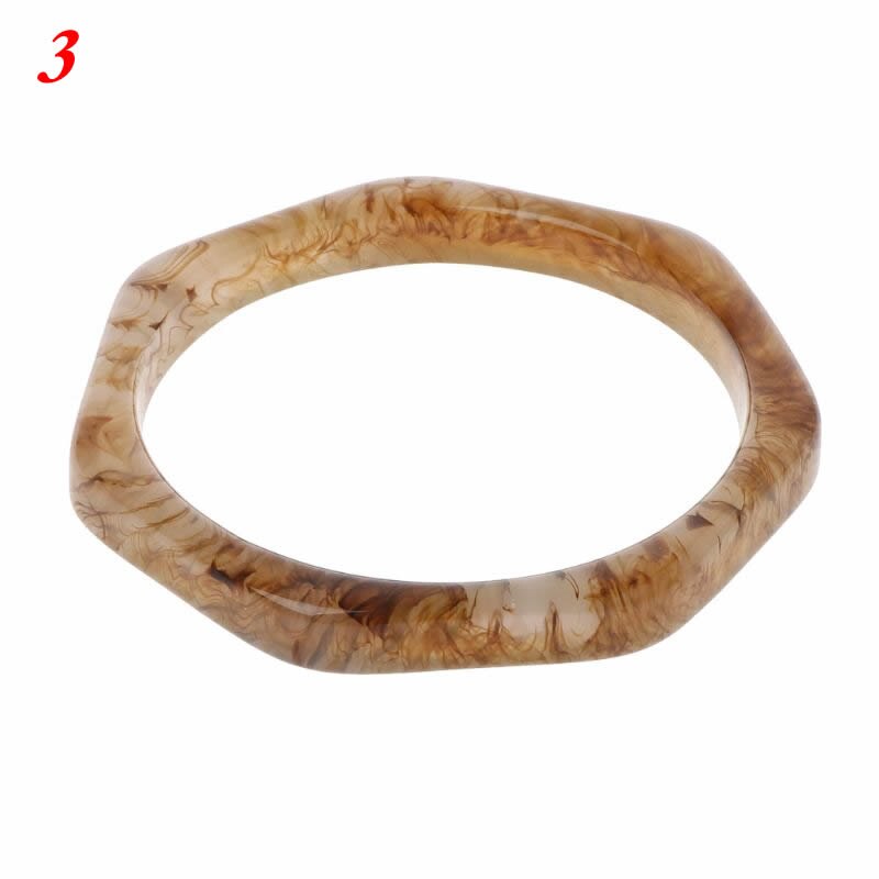 Schildpatt Acryl Armbinde für Frauen Jahrgang Harz Leopard Fleckige Runde modisch Hochzeit Armreifen Frauen Schmuck: 3