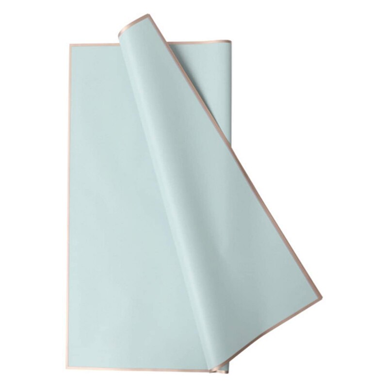 Carta per mazzo da fiorista impermeabile, carta da regalo per fiori freschi con bordo dorato, confezione regalo, artigianato fai-da-te, forniture per mazzo da fioraio