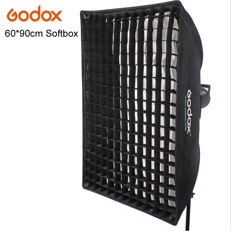 Godox 60Cm * 90Cm Speedlite Studio Strobe Flash Photo Reflecterende Softbox Softbox Diffuser Met Grid Voor Fotografie licht