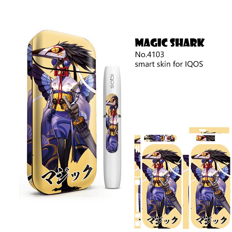 Magic Shark Anime Blood For IQOS 2.4 Plus Skin Cover Case Sticker IQOS 2.4p Sticker For IQOS Sticker: 4103