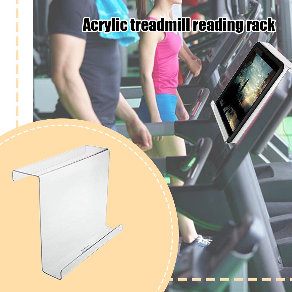 Stepper Fitness équipement léger magasin présentoir cadre de lecture tapis roulant support de livre acrylique Transparent universel