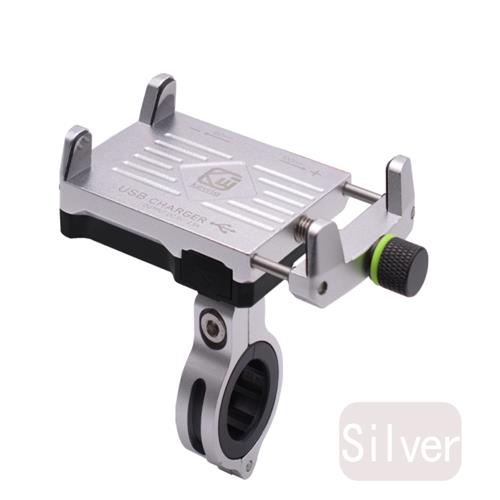 Soporte de teléfono para motocicleta WUPP con cargador de alimentación USB para equipos de Moto de 4,5-6,2 ", accesorios de motocicleta: Blanco