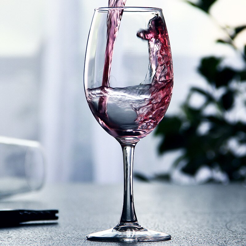 Verre à vin rouge avec pomme verte moderne, tasse en verre sans plomb, service à vin de Champagne