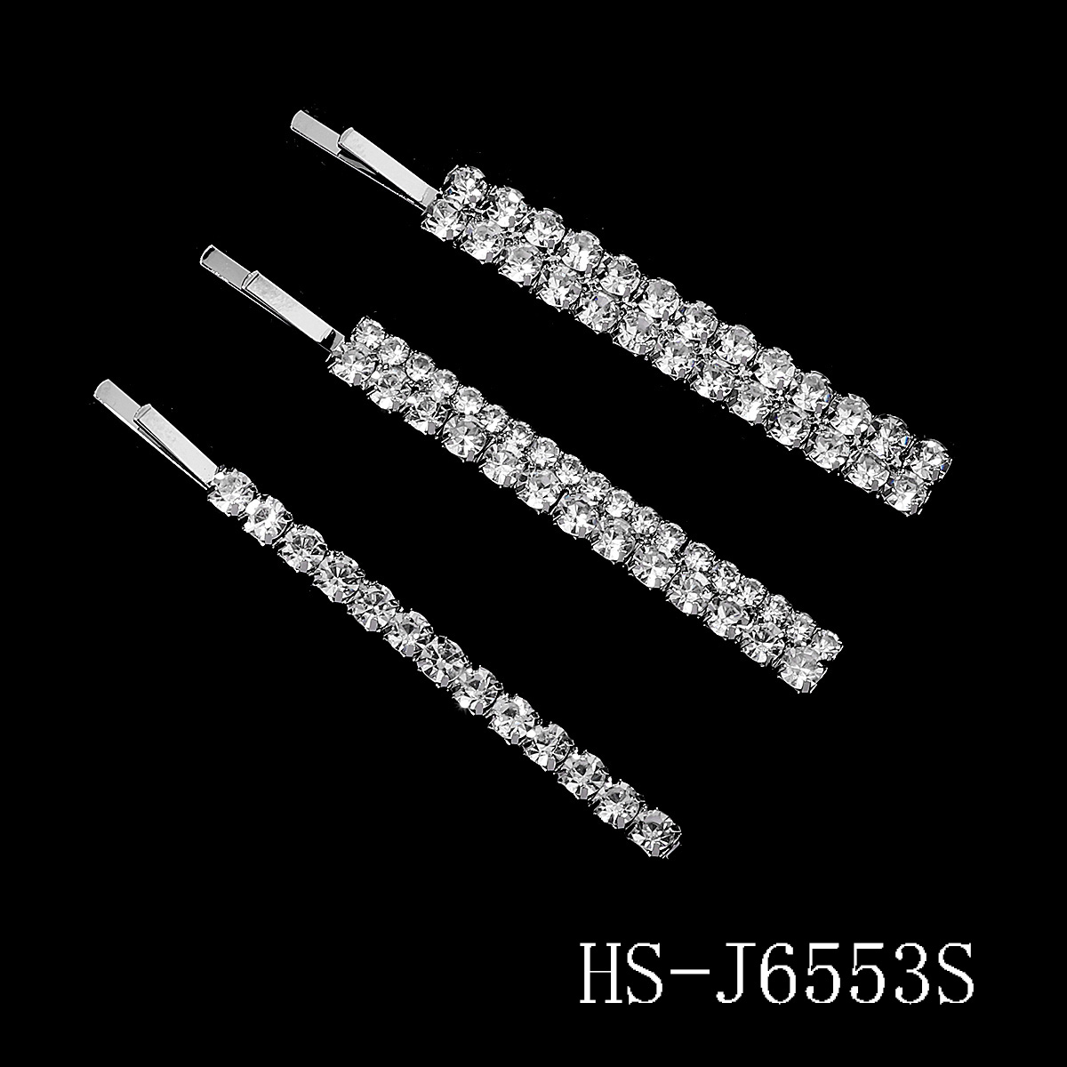 Bridal Barrettes Clear Crystal Women Hair Ornaments Hair Pins Women Hair Clips Bridal Hair Jewelry Accessories