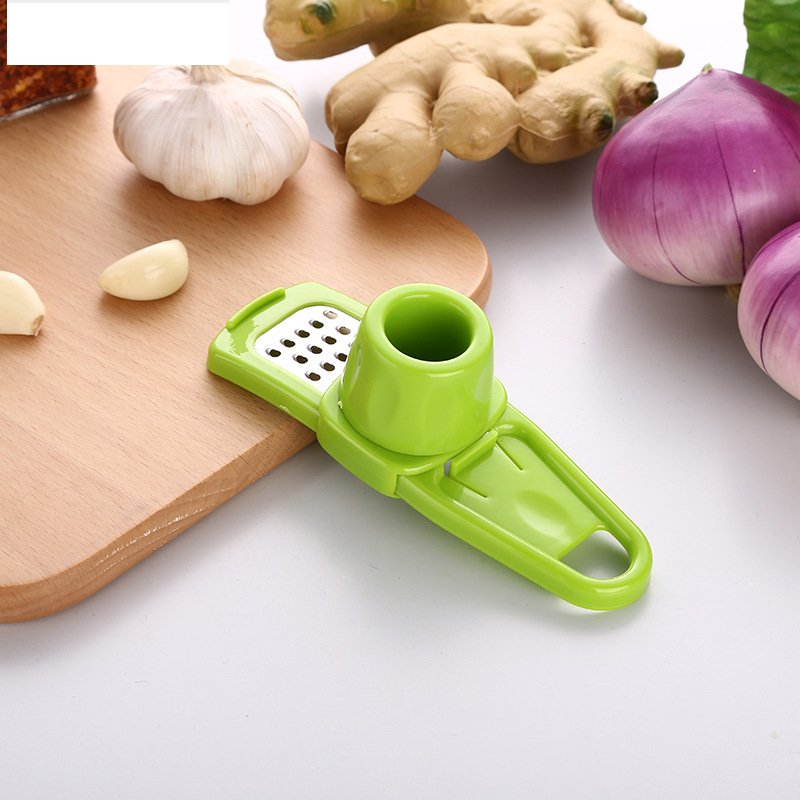 Trituradora de ajo Manual multifuncional, rallador de molienda de ajo y jengibre, pelador de ajo, accesorios de cocina, herramientas, 1 ud.: Gris claro