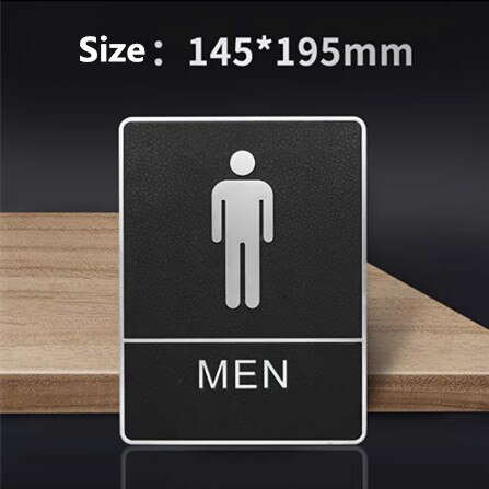 Mannen En Vrouwen Wc Doorplate Borden Creatieve Wc Muur Teken Decor Deur Wc Bewegwijzering Pictogram Deur Wc Teken plaat: 1