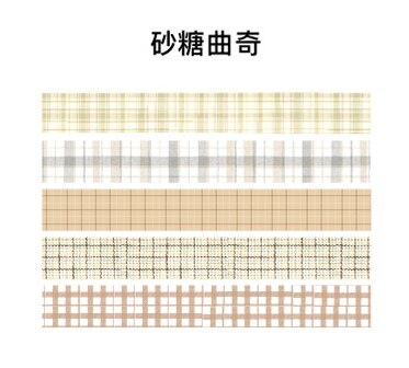 5 pièces/1lot rubans adhésifs décoratifs treillis valse Scrapbooking papier pour bricolage Scrapbooking autocollants 3m: shatangquqi