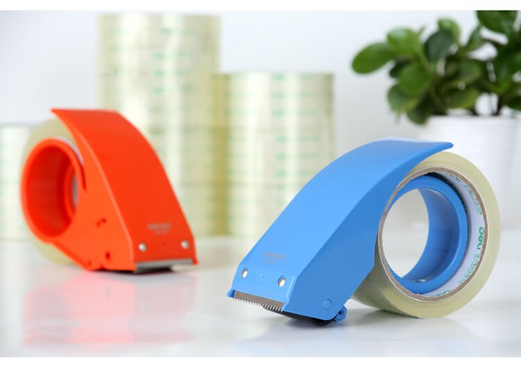 1 Stk/partij Draagbare Plastic 48mm Tape Dispenser & Tape Cutter voor School Briefpapier & Office Supply