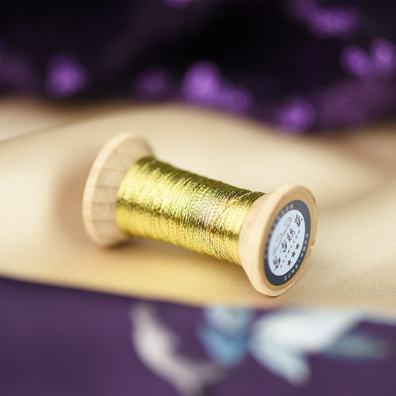 Amber gold series of Gold thread/French embroidery thread/embroidery spool/colorful gold embroidery thread /50 meters/roll: 9