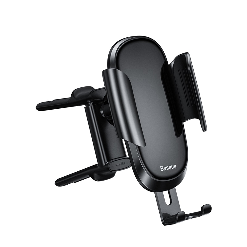 Baseus Gravity Auto Telefoon Houder Beugel Ronde Luchtuitlaat Vent Mount Houder Stand Voor 4.8-6.5 Inch Mobiele Telefoon auto Mount: black