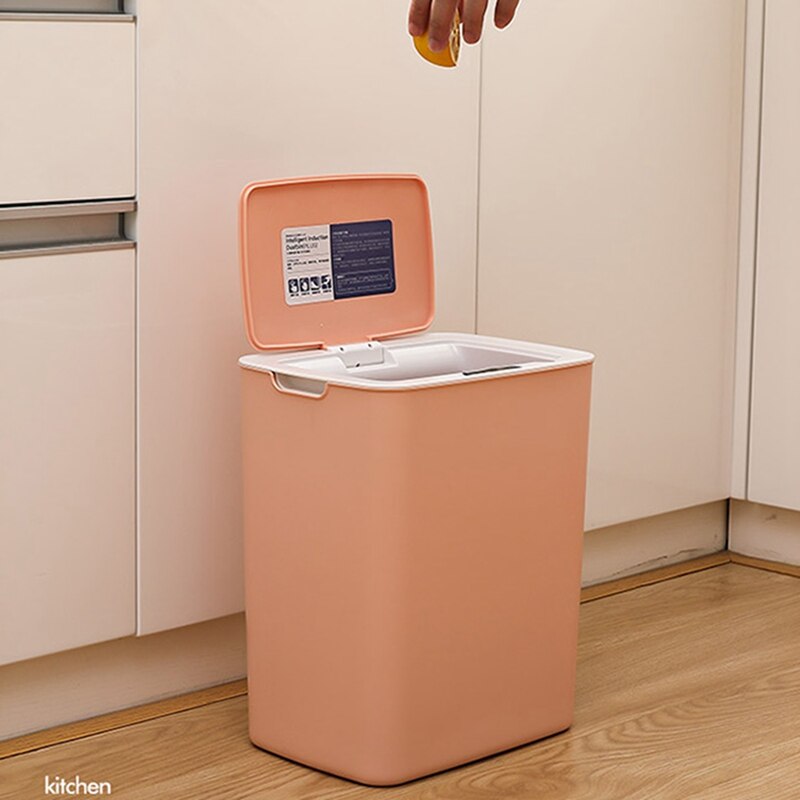 USB Automatic Sensor Dustbin Smart Sensor Trash Can Induction Waste Bin Eco-Friendly Dustbin Household Trash Bin