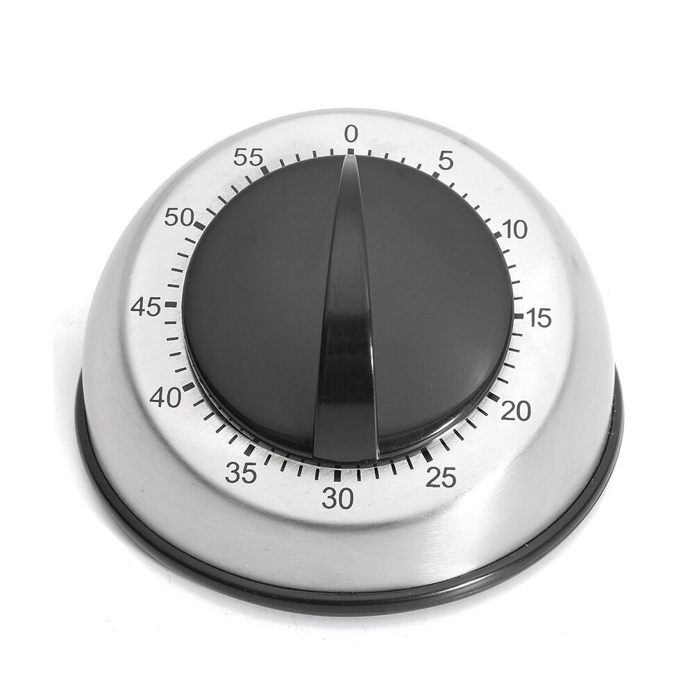 Stainless Steel Dome Shape Kitchen Baking Tools Cooking Bar Mechanical Restaurant Digital Alarm Clock Countdown Timer
