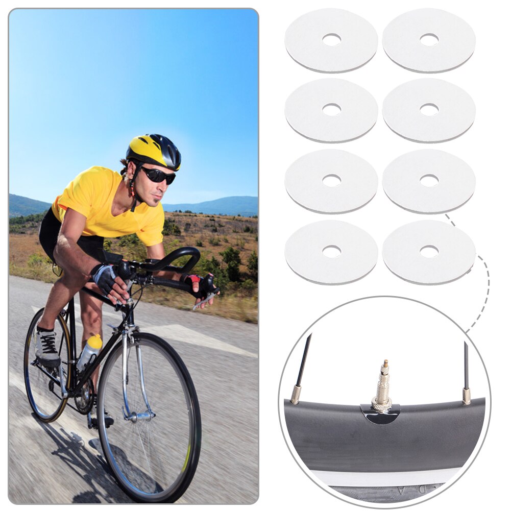 20Pcs Risico Fiets Presta Ventiel Sticker Mountain Racefiets Velg Bescherming Gas Air Nozzle Lijm Pad Buis Band Pakking