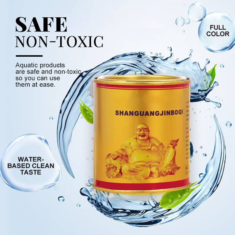 Water-based Glitter Bronzing Paint Strong Metal Sense Anti-corrosion &amp;Anti-rust Paint Safe&amp;Non-toxic Surfaces Handicraft Restor