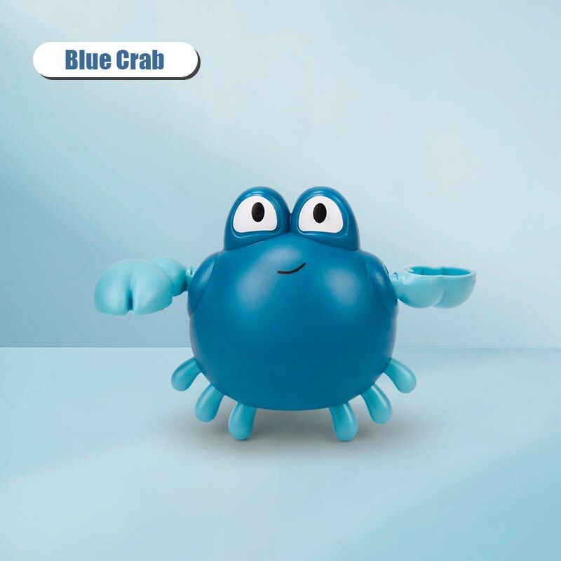 Nuovi giocattoli per bambini anatre da bagno per bambini piscina bagno giocattolo gioco acqua orologio da bagno vasca da bagno piccola anatra carina giocattoli per bambini: Blue Crab