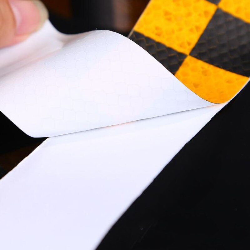 Reflecterende Tape Waarschuwing Let Reflecterende Sticker Dual Kleur Traan Roll Signaal