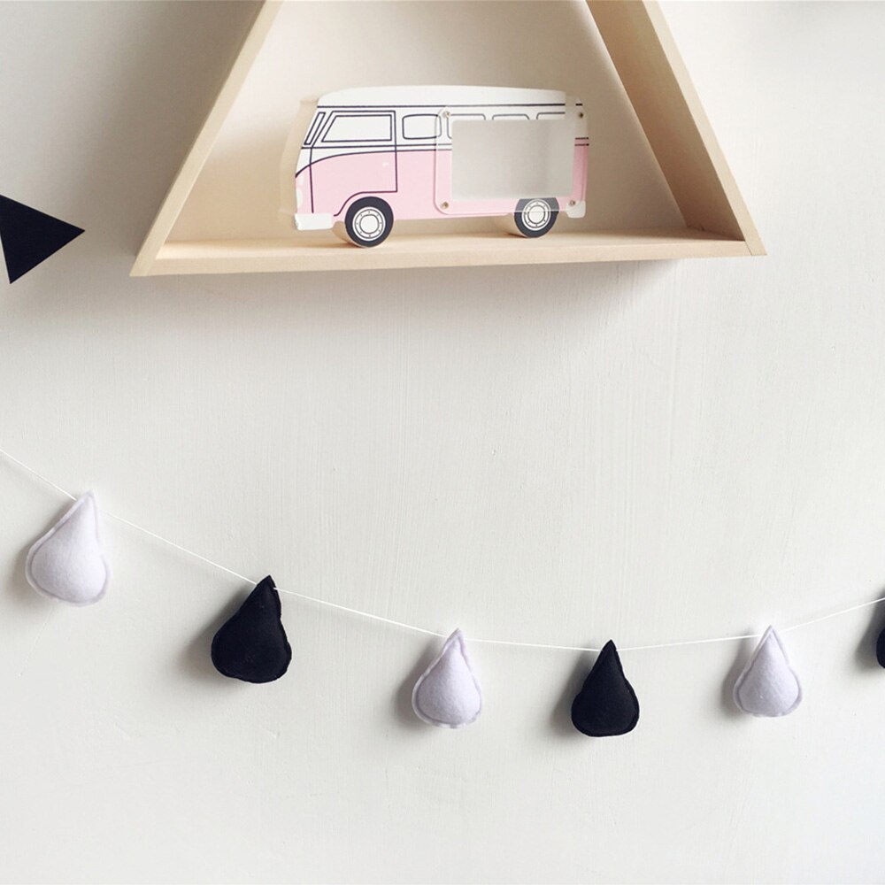 Baby Bumper Voor Pasgeborenen Baby Room Decor Rainbow Regendruppels Opknoping Muur Kinderen Tent Kamer Decoratie Bumper Fotografie Props: Rainbow-10