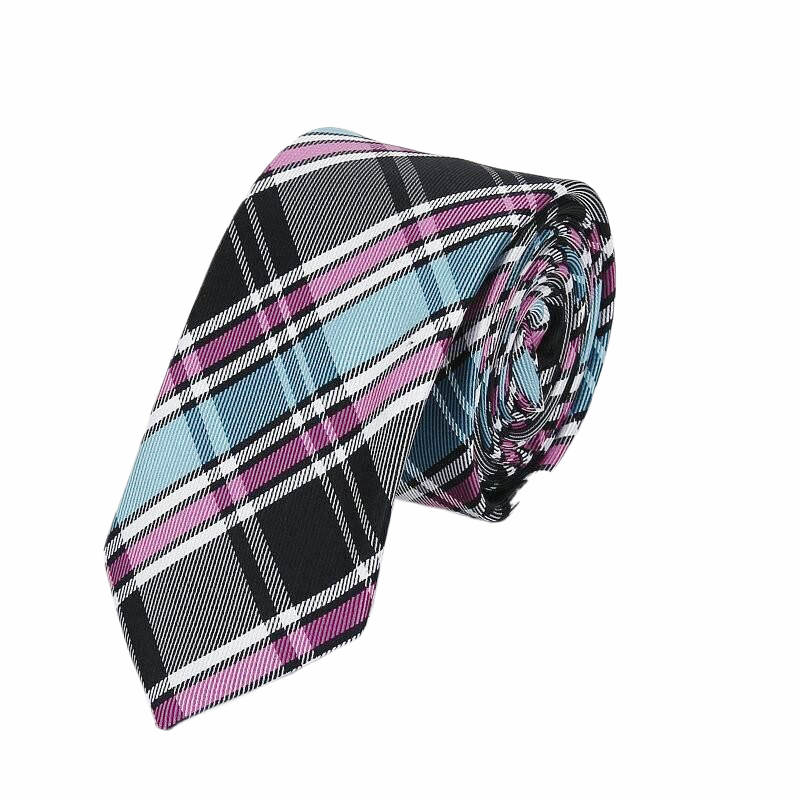 Corbatas delgadas de Cachemira a rayas para hombre de 6cm, , accesorios de ropa superior, cuello de camisas blancas de boda, para hombre, corbata a cuadros: Multicolor