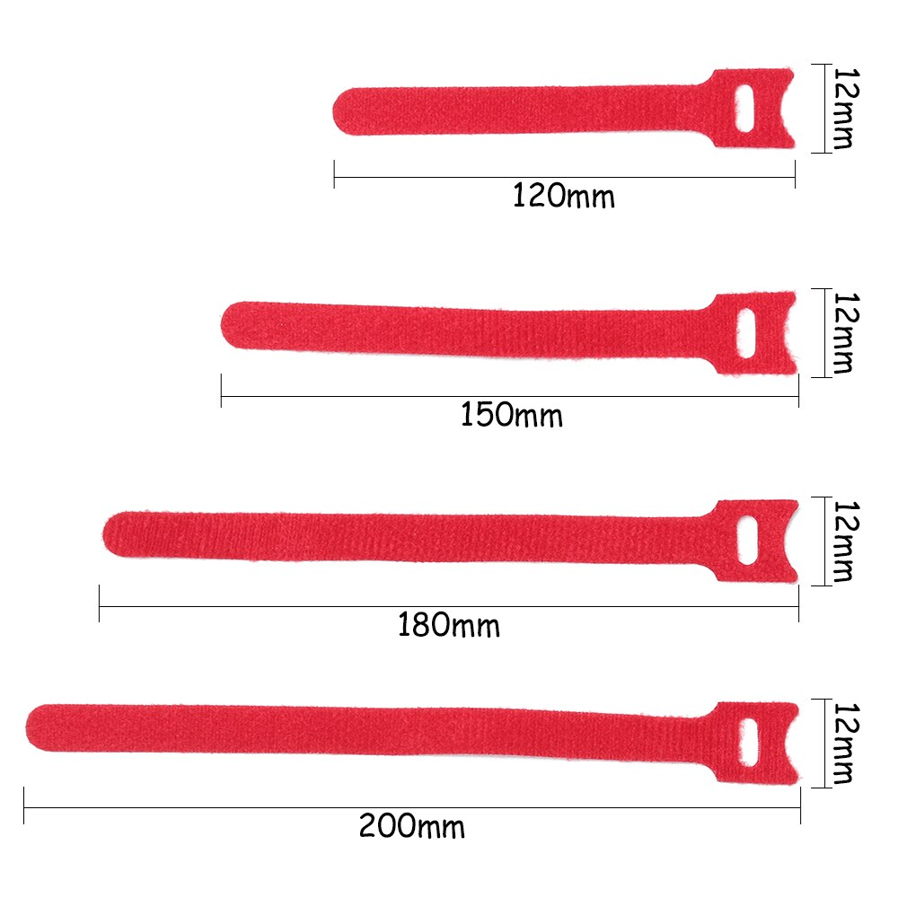 20pcs Reusable Nylon Hook Fastening Cable Tie Strap Earphone Mouse Cord Organizer Power Wire Management Clip Holder Ties Strap