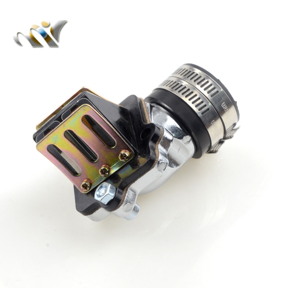 Ytelse inntaksmanifold med reed ventil for 2- takts scootere moped minarelli jog 50 90 3kj 4dm 1 e 40 qmb 1 e 50 qmf vento zip
