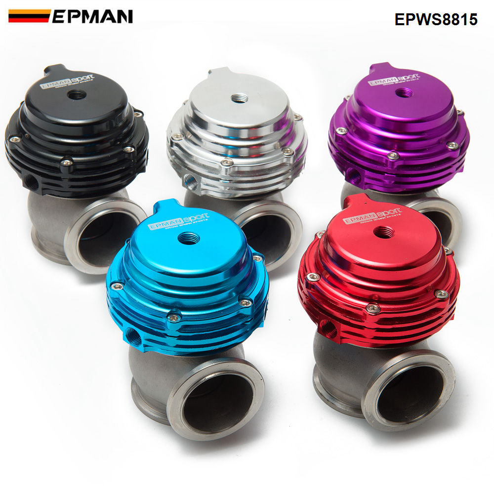 EPMAN MVS 38mm Wastegate Aluminium oben Stahl V-Band Gold Externe Abfall Tor Für Aufzurüsten Turbo vielfältig 14PSI EPWS8815