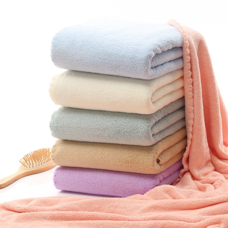 70X140Cm Coral Fleece Handdoek Sneldrogende Absorberende Huisdier Handdoek Microvezel Handdoeken Badkamer Douche Handdoeken
