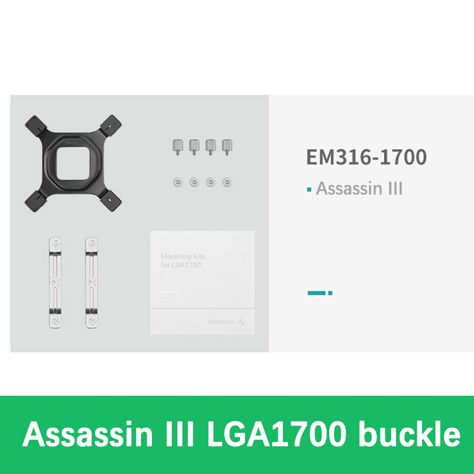 Deepcool lga 1700 12th generation cpu monteringsbeslag kit neptwin assassin castle gammaxx vandkøling gammaxx 400 køler: Snigmorder