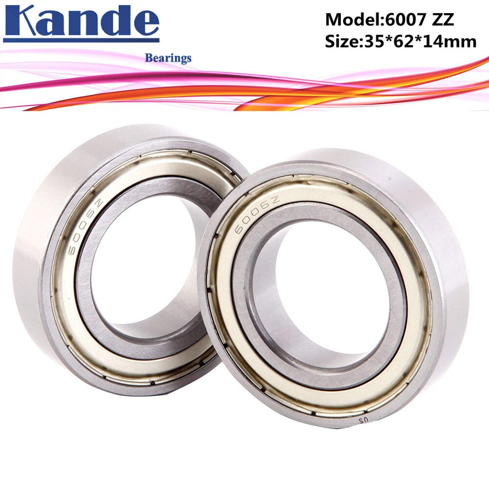 6007zz lager 2 st abec -5 6007 zz enkelradig spårkullager 6007-2z 35 x 62 x 14 mm