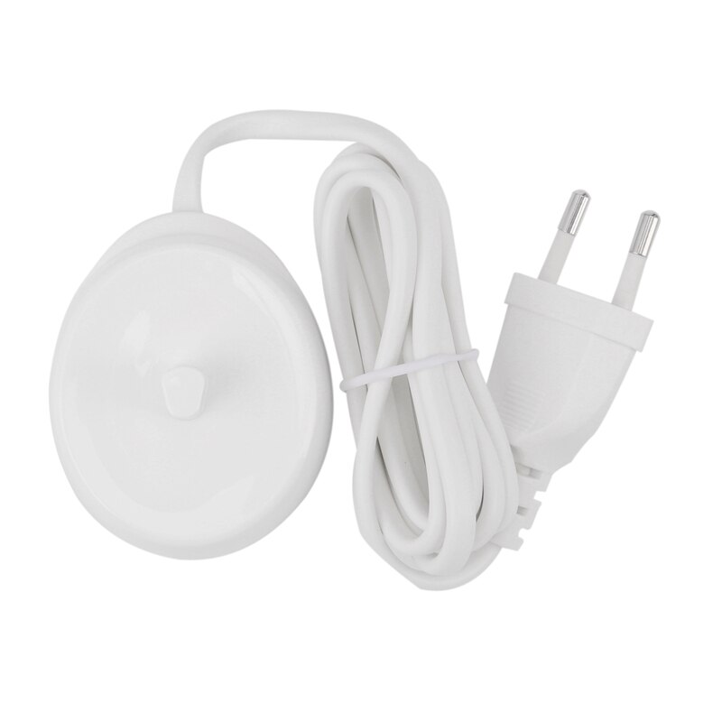 Vervanging Elektrische Tandenborstel Oplader Model 3757 Geschikt Voor Braun Oral-B D17 Oc18 Tandenborstel Opladen Cradle Eu Plug: white