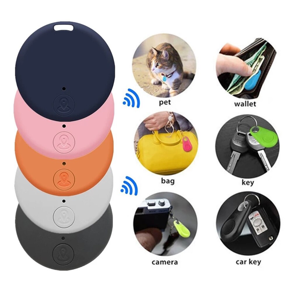 Anti-lost Alarm Tracker Mini Wireless Bluetooth-compatible Key Finder Pet Tracker Car Child Older Wallet Locator Anti Lost Alarm