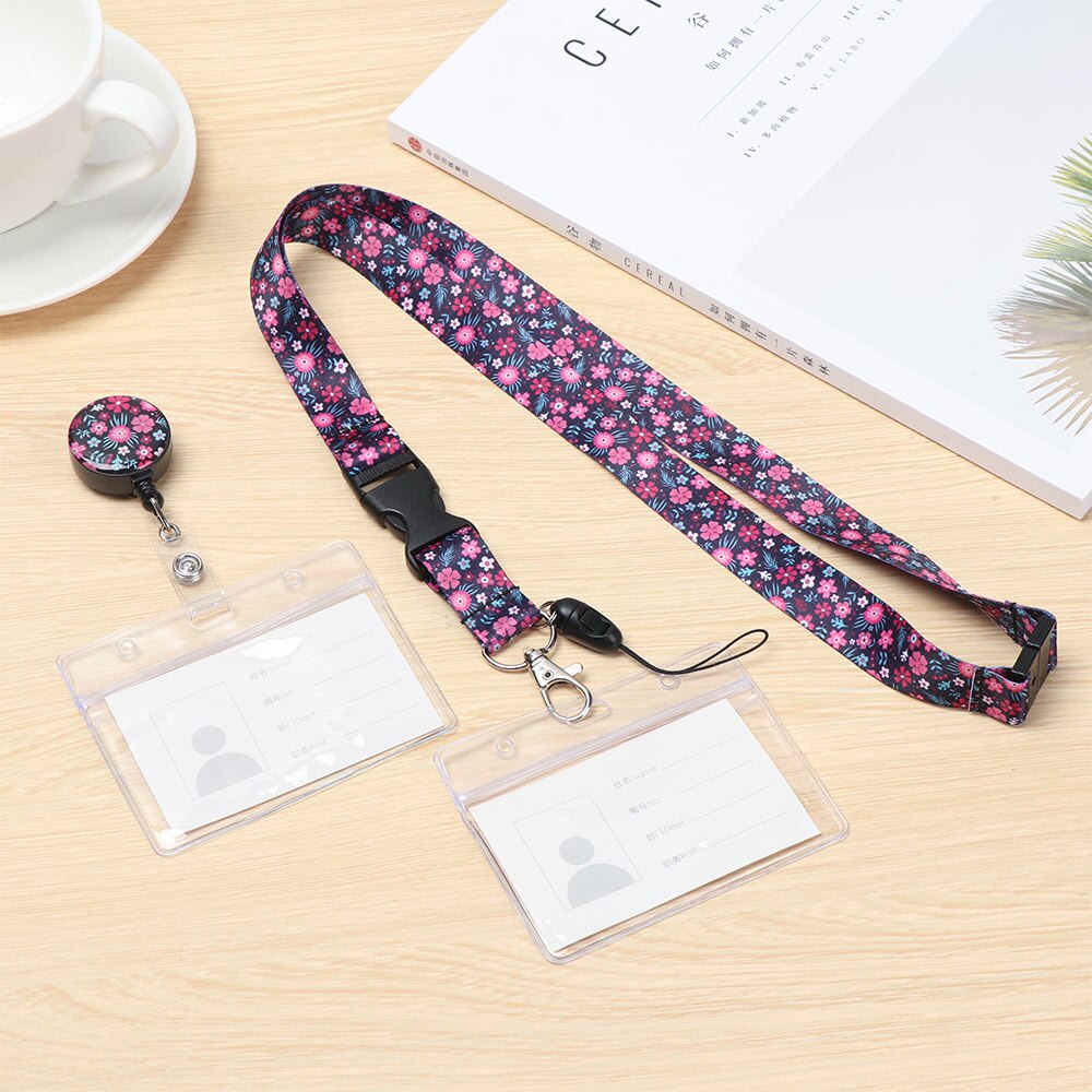 Leuke Intrekbare Verstelbare Naam Badge Houder Werkkaart Studenten Bus Card Case Met Lanyard Bank Credit Card Id Visitekaartje