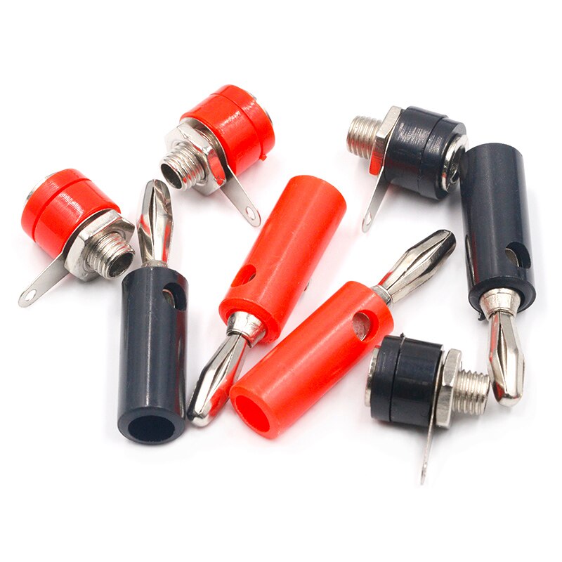 1male and Female 4mm Banana Plug Male and Female to Insert Connector Banana Pin DIY Model Parts Russia