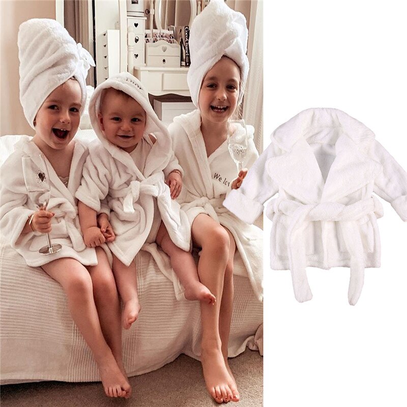 Pijamas Nachtkleding Kinderen Herfst Winter Badjas Warm Flanel Gewaden Baby Kleding Undefined Pijama Bebe Детская Пижама
