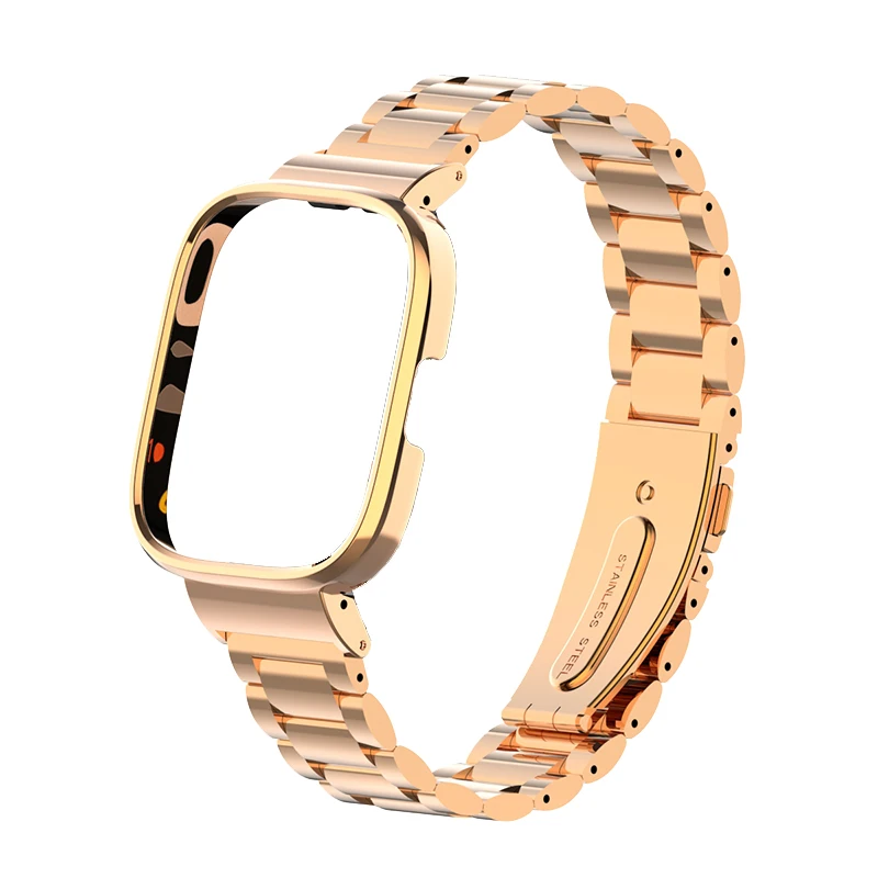 Magnetic loop+Case protector For Redmi Watch 2 Lite Metal bracelet for Xiaomi Watch Lite Strap Redmi Watch 3 Active Band Cover: XS / 橄榄绿