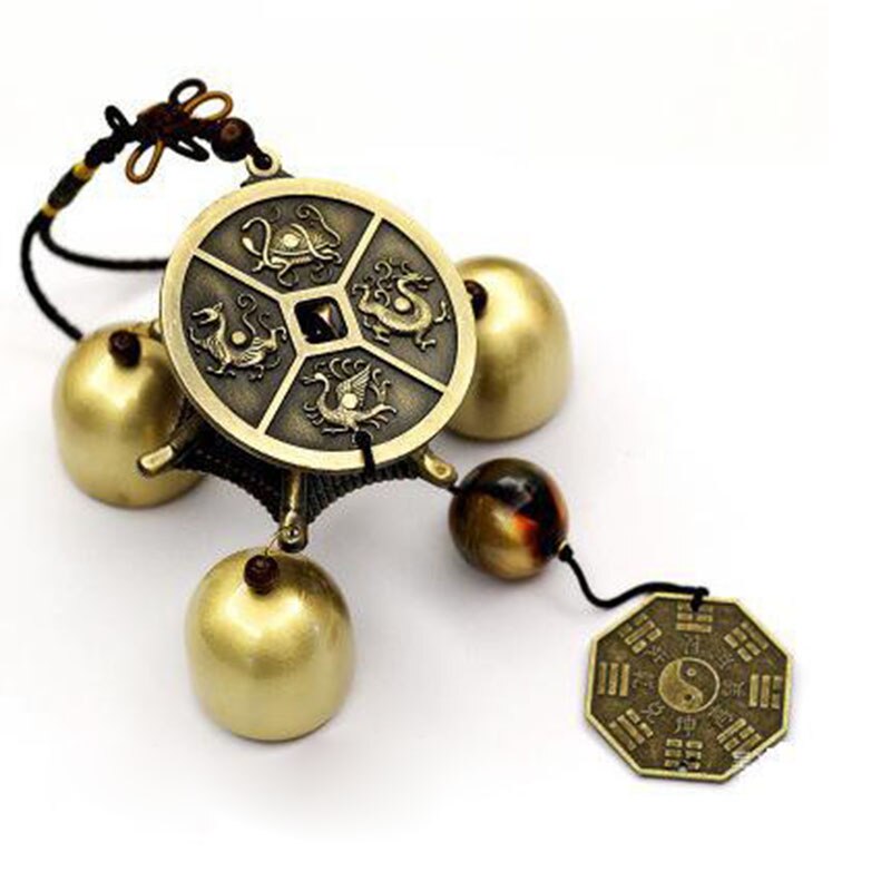 Wind Chimes Wind Bell Aeolian Bells Copper Wind-bell Garden Home Decor Metal Wind Chime Hanging Decoration Ornament: 3
