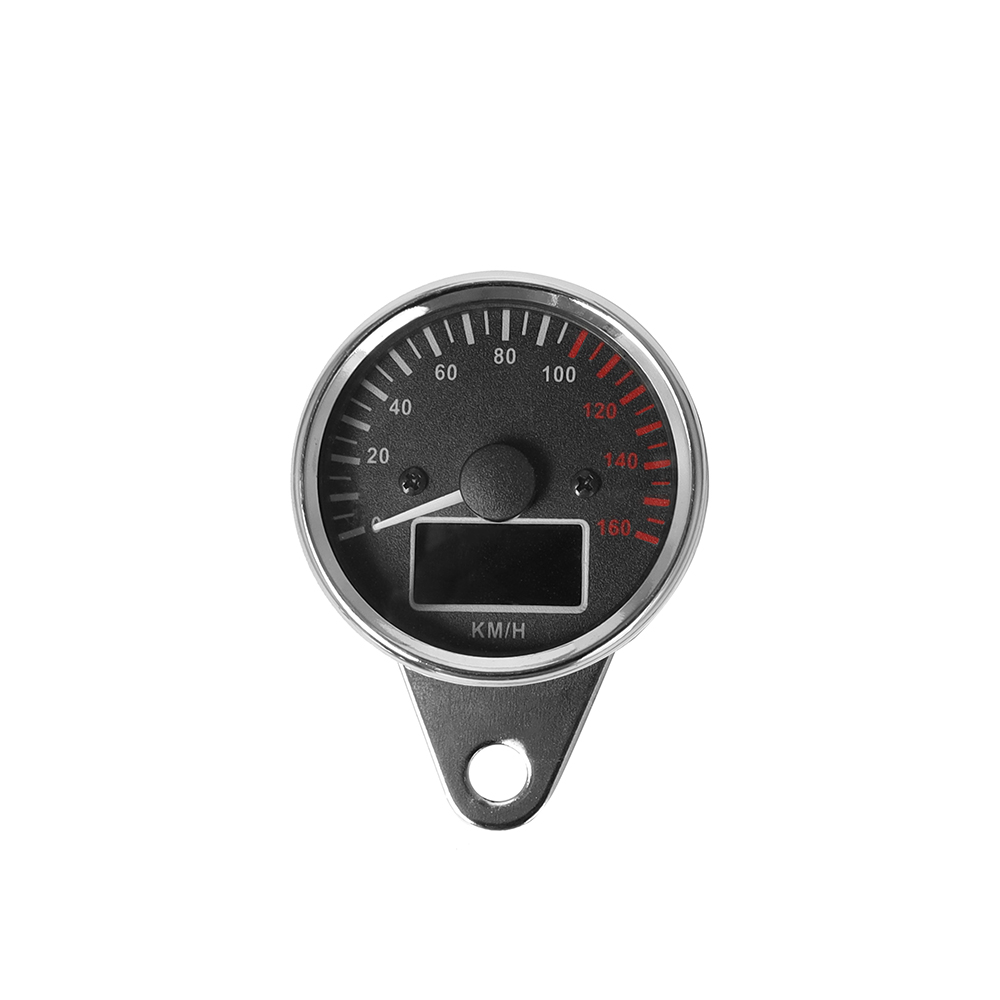 Velocímetro Digital para motocicleta, tacómetro de velocidad, odómetro LED, tacómetro impermeable, indicador Digital Universal: Beige