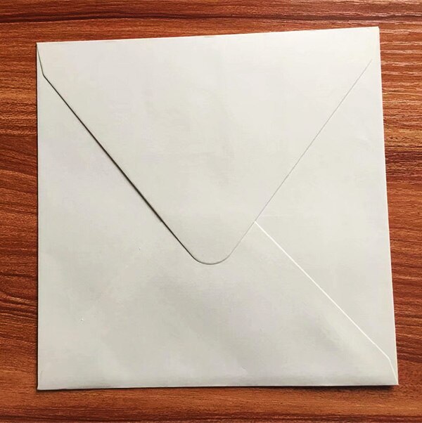 Enveloppes rectangulaires avec fenêtre, 13.5x19.5cm 16x16cm, blanc ivoire, rouge Kraft, bleu, enveloppes carrées, 4 invitations, , 50x cm: ivory square