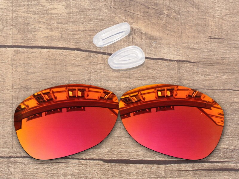 Vonxyz 20 + Scelte di Colore Occhiali Da Sole Polarizzati Lenti di Ricambio &amp; Naso Pastiglie per-Oakley Crosshair Nuovo 2012 OO4060 Telaio: Ruby Mirror