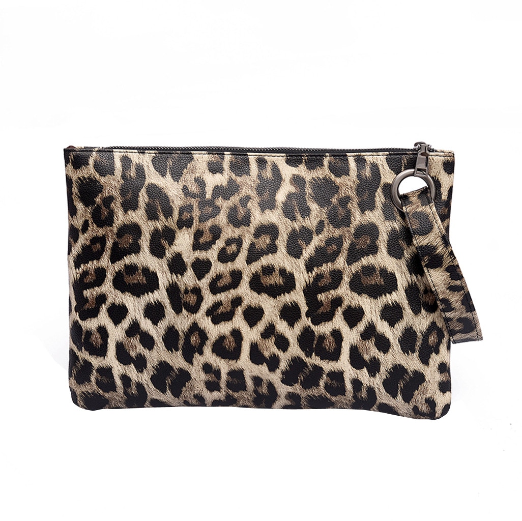 Leopard Zebra Print Handbags Day Clutch Women Vintage Handle Bag Leopard Messenger Retro Shoulder Simple Bag Bolsa Feminina#50