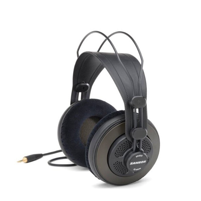 Originele Samson SR850 monitoring headset met velours oorkussen semi-open-monitor hoofdtelefoon voor studio, PC opname karaoke spel