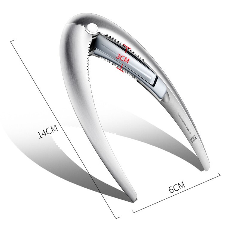 Stainless Steel 2 in 1 Quick Chestnut Clip Walnut Pliers Metal NutCracker Sheller Nut Opener Kitchen Tools Cutter Gadgets: Open clip