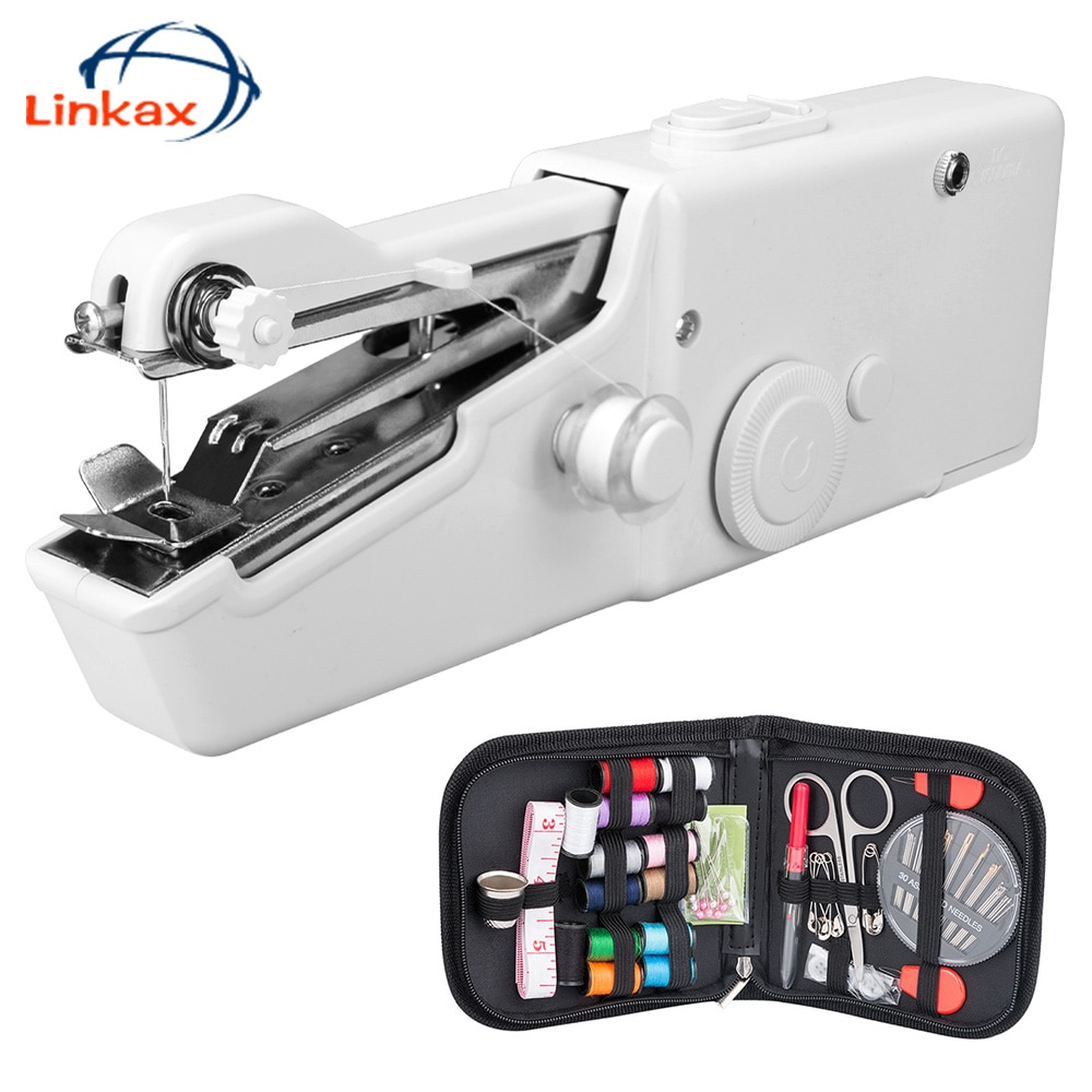 Draagbare Handheld Naaimachines Naaien Handwerken Cordless Kleding Stoffen Elektrische Naaimachine Stitch Set