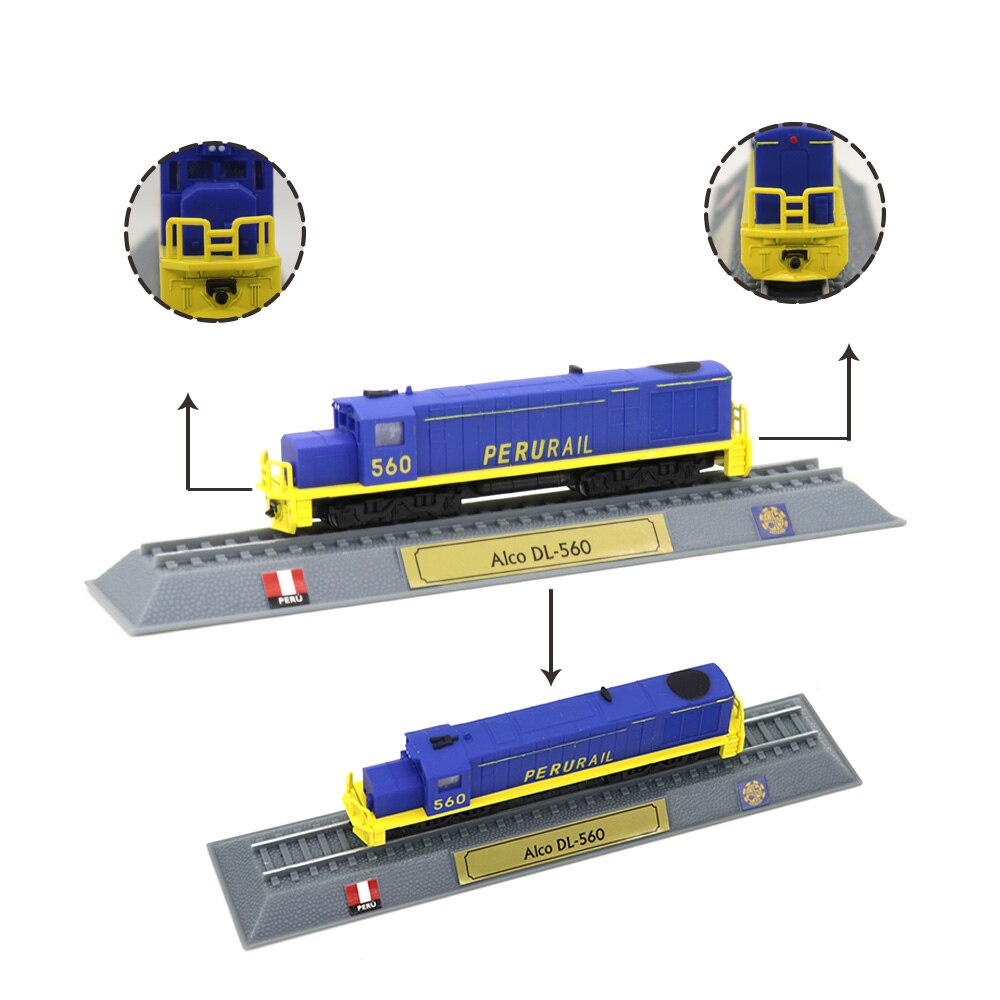 N Scale Toys Trains Power Train Steam Model Steam Locomotives Plastic Static Decoration Sand Table Layout Diorama Collection: blueyellow
