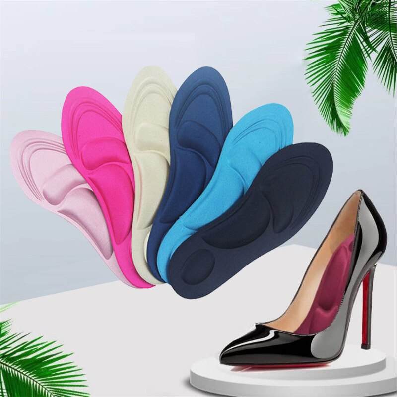 Plantilla para zapatos de espuma viscoelástica 4D, plantilla para fascitis Plantar, plantilla para zapatillas deportivas, plantillas acolchadas para hombre y mujer